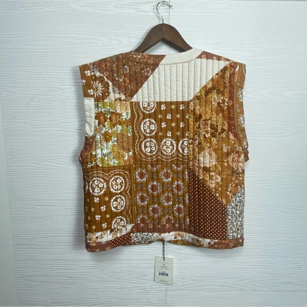 SPELL & The Gypsy Collective Cha Cha Quilted Reversible Vest Large NWTPatchwork - Picture 14 of 15